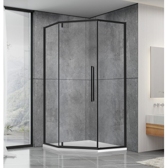 Душевая кабина DUSEL DL197HB Black Matt 90x90x190