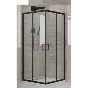 Душевая кабина DUSEL EF-184B Black Matt 90x90x190