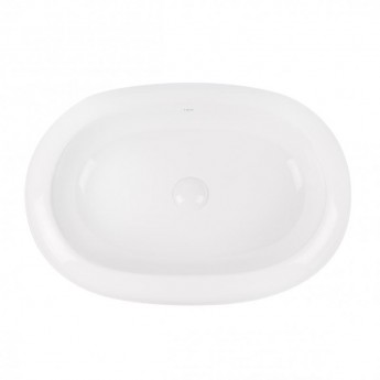 Раковина-чаша Qtap Robin 635x420x105 White с донным клапаном QT13113075W