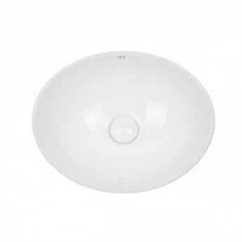 Раковина-чаша Qtap Dove 410x335x145 White с донным клапаном QT06113078W