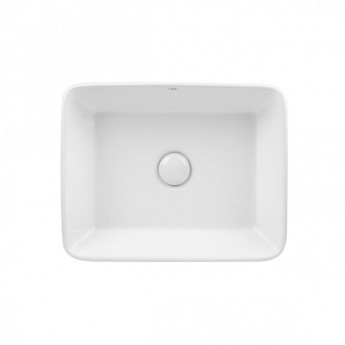 Раковина-чаша Qtap Tern 475х370х140 White с донным клапаном QT17112074W