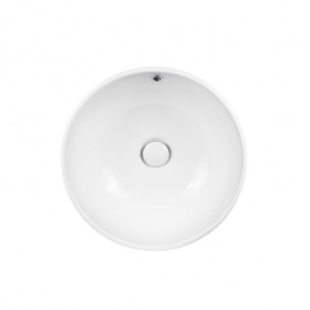 Раковина-чаша Qtap Amazon 430х430х160 White с донным клапаном QT02117043NW