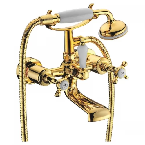 CUTHNA золото смеситель для ванны двухвентильный, золото.
