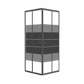 BLACK VELUM душевая кабина (90*90*180см квадратная, стекло 