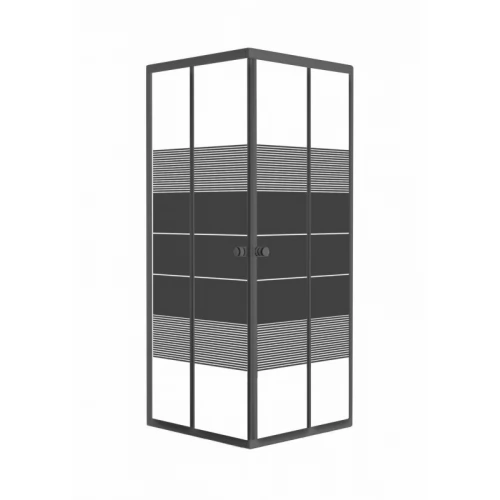 BLACK VELUM душевая кабина (90*90*180см квадратная, стекло 