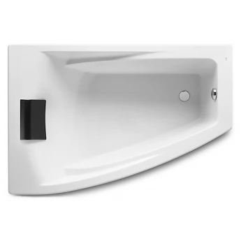 HALL ванна 150*100см, акрилова кутова, ліва версія, біла, з інтегр. підлокітниками, з підголовником та ніжками, що регулюються в комплекті