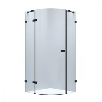 DE LA NOCHE душова кабіна 90*90*200см (скла + двері) кутова, реверсивна, розстібна, скло прозоре 8мм