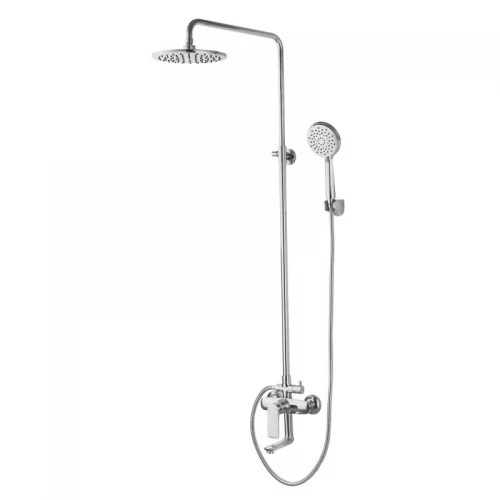 BILINA BN душова система (змішувач для ванни, верхній та ручний душ), нікель