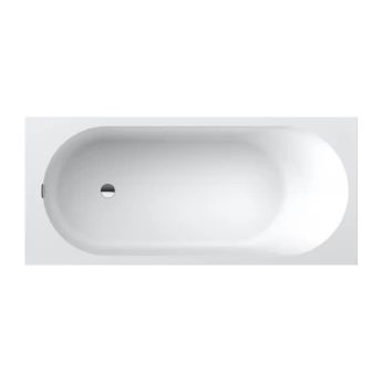 OBERON 2.0 Solo ванна 180*80см, кварилова з ніжками та зливом-переливом