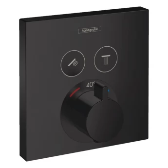 ShowerSelect Термостат для 2х споживачів, прихованого монтажу, колір покриття чорний матовий