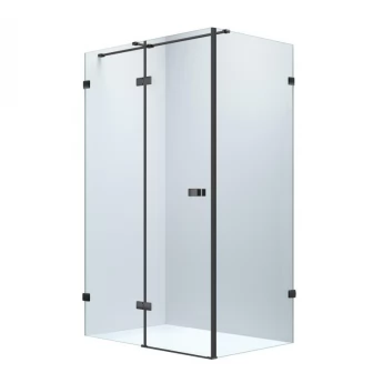 DE LA NOCHE душова кабіна 120*90*200см (скла + двері) реверсивна, розстібна, скло прозоре 8мм