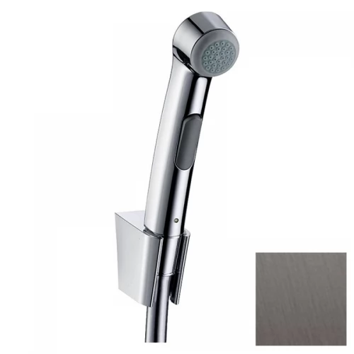 HANSGROHE гигиенический душ, со шлангом 1,25 м и держателем, ½’, шлифованный черный хром