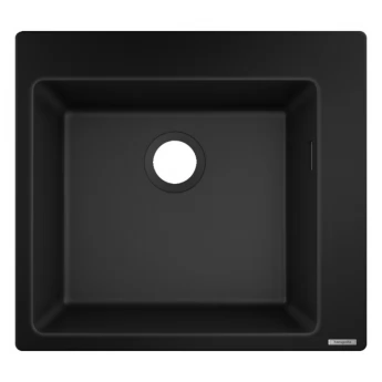 S510-F450 мойка для кухни, встроенная, размеры виреза: 54*49см, из материала Silicatec, цвет черный графит