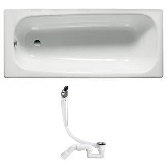 Комплект: CONTESA ванна 170*70см прямокутна, без ніжок + SIMPLEX сифон для ванни