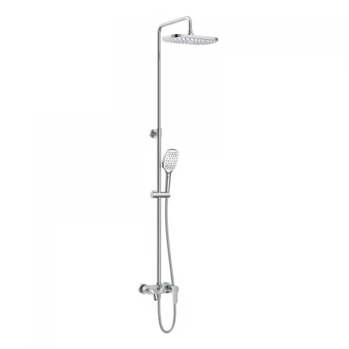 BILA DESNE система душова (змішувач для ванни, верхній душ 300*190 мм ABS, ручний душ 94 мм 3 режими, шланг 170 см), хром