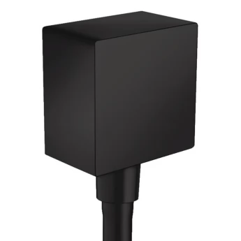 FixFit Шлангове підключення Square із клапаном зворотного струму, колір покриття чорний матовий