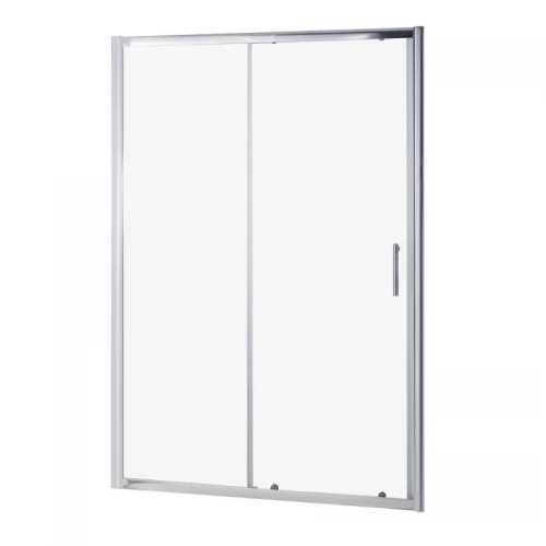 Дверь 120*185см раздвижная, стекло прозрачное 6 мм.