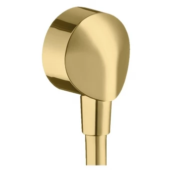 FIXFIT E шлангове підключення, 12`, без клапана зворотного потоку води, внутрішня частина з латуні, поліроване золото