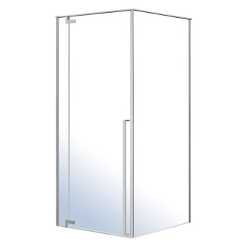 VACLAV душова кабіна 90*90*200см квадратні ліві, двері, скло прозоре 8 мм з Easy clean покриттям, без піддону