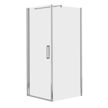 RUDAS душова кабіна 90*90*200см, квадратна, розстібна, ліва, скло прозоре (скло + двері)