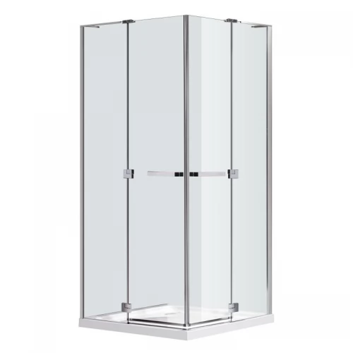 RUBIK душова кабіна 90*90*190см квадратна (скло+двері), двері, скло прозоре 8мм