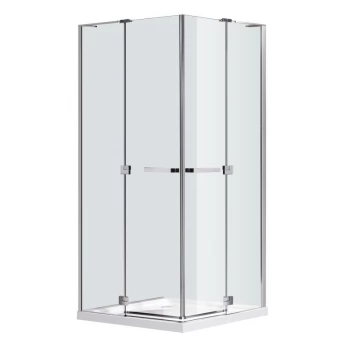 RUBIK душова кабіна 100*100*190см квадратна (скло+двері), двері, скло прозоре 8мм
