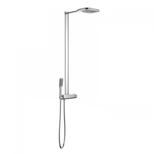 SMART CLICK система душова (термостат для душу, верхній душ 250*200 мм латунь, ручний душ 60 мм 1 режим, шланг 150 см), хром