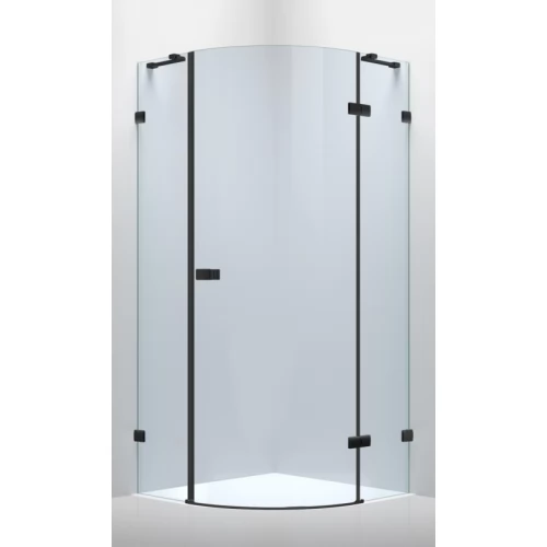 DE LA NOCHE душова кабіна 90*90*200см (скла + двері) кутова, права, розстібна, скло прозоре 8мм з Nano покриттям