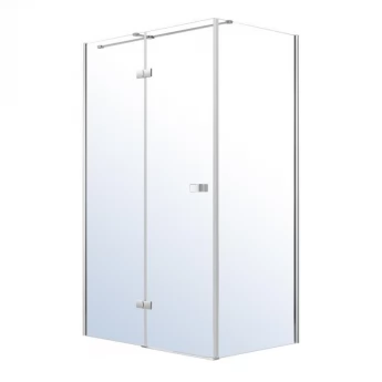 Volle LIBRA душова кабіна 1200*800*2000мм (скла+двері)ліва, розстібна, хромована, скло прозоре 8мм