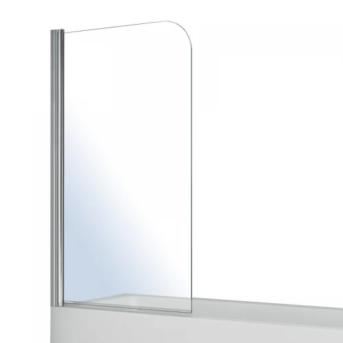 VOLLE Штора на ванну односекционная 1400*800 мм, поворот на 180°, прозрачное стекло 5мм