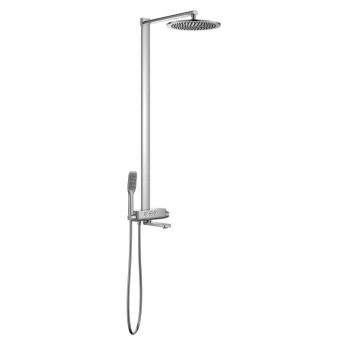 SMART CLICK система душова (термостат для ванни, верхній душ 300 мм круг латунь, ручний душ 60 мм 1 режим, шланг 150 см), хром