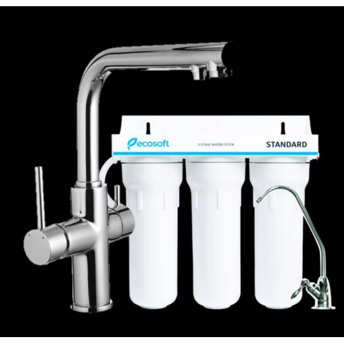 Комплект: DAICY смеситель для кухни, Ecosoft Standart система очистки воды (3х ступенчатая)