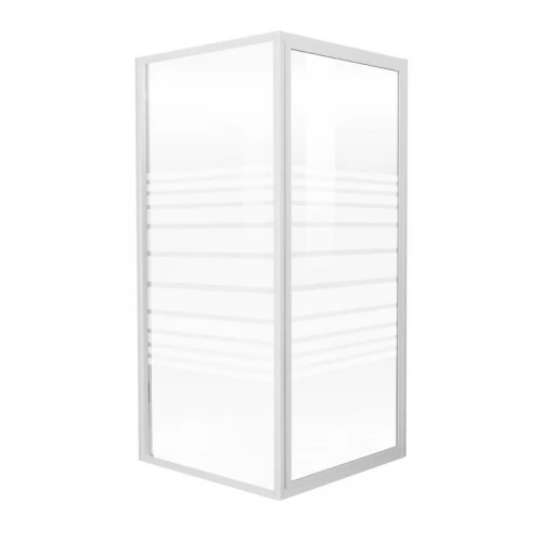 FRIDA душевая кабина 90*90*185см (стекло+дверь), профиль белый, стекло Frizek