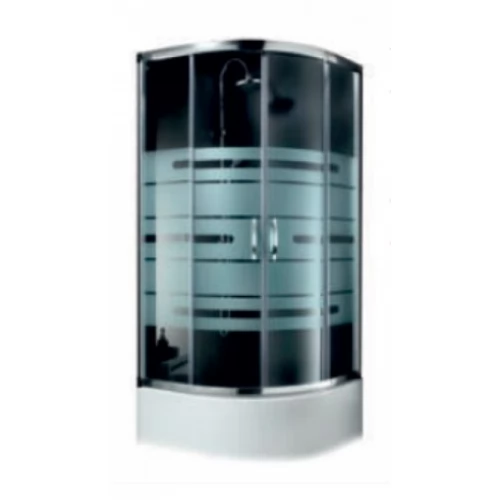 Душевая кабина Aquaform NIGRA 90 с средним поддоном, стекло Lines (115-40104-221)