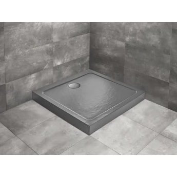 Душовий піддон Radaway Doros З Compact Stone Anthracite SDRC9090-05-64S (90x90 см, антрацит, з ніжками)