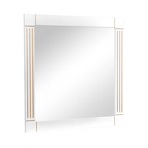 Зеркало Роял белый цвет 100 см патина золото