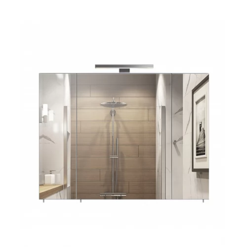 Дзеркальна галерея для ванної кімнати Oskar ЗШ-90 з LED-світильником