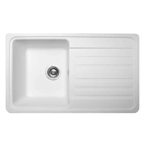 Кухонна мийка VERSAL white Miraggio 75,8x46,2