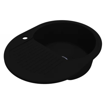 Кухонна мийка YUTA BLACK з 1 відп. під змішувач Miraggio 61,2x46,4