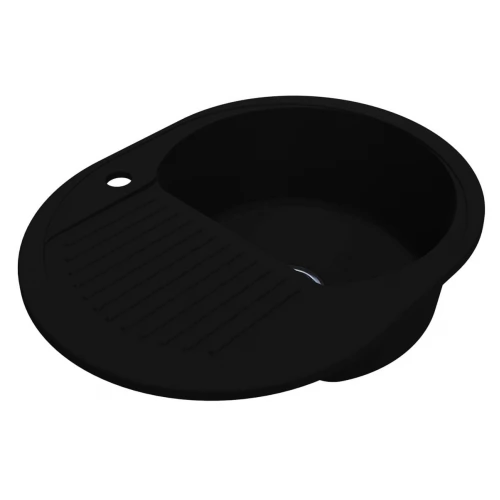Кухонна мийка YUTA BLACK з 1 відп. під змішувач Miraggio 61,2x46,4
