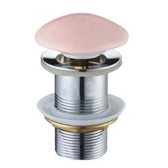 Донний клапан для раковини MEXEN KLIK-KLAK PINK MATT без переливу, з керамічною кришкою