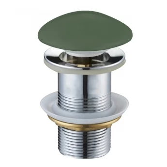 Донний клапан для раковини MEXEN KLIK-KLAK GREEN MATT без переливу, з керамічною кришкою
