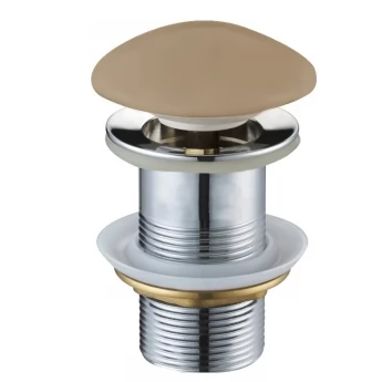 Донний клапан для раковини MEXEN KLIK-KLAK CAPPUCCINO MATT без переливу, з керамічною кришкою