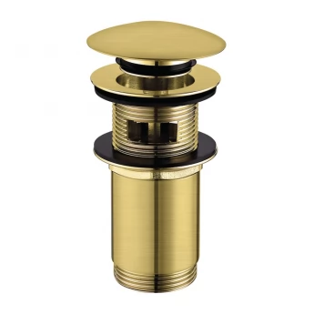 Донный клапан Omnires click-clack brushed brass (A706BSB)