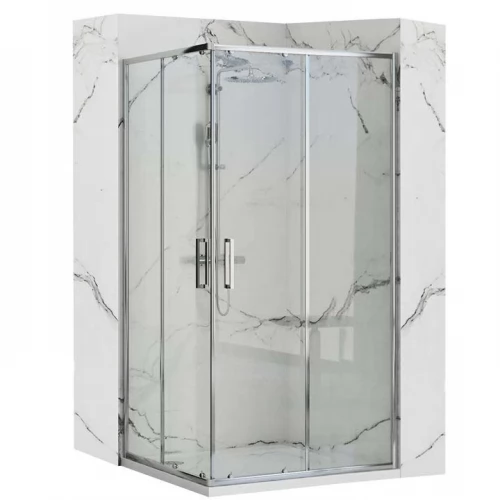 Душевая кабина Rea Punto 80x100 chrom безопасное стекло, прозрачное (REA-K1889)