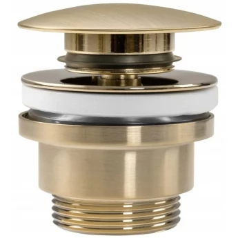 Донный клапан Rea универсальный KLIK-KLAK, золотой матовый (REA-A8585)