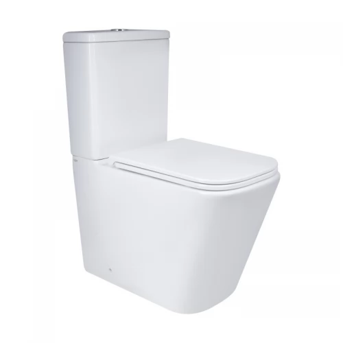 Унітаз підлоговий Qtap Tern Ultra Quiet безобідковий з сидінням Soft-Close QT17222175AUQ1W White