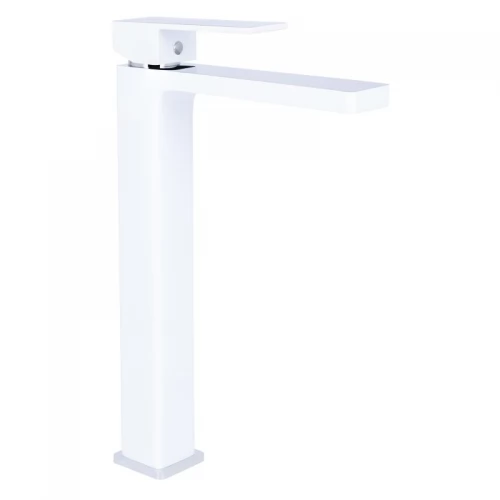 Змішувач для раковини Qtap Gemini високий QTGEM269CRW45679 Chrome/White