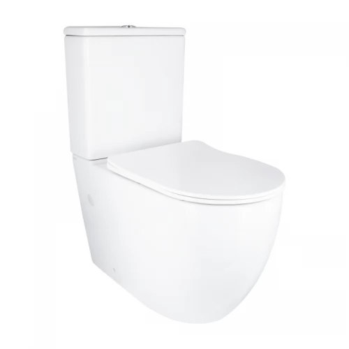 Унітаз підлоговий Qtap Grand Ultra Quiet безобідковий з сидінням Soft-close WHITE QT26228301W