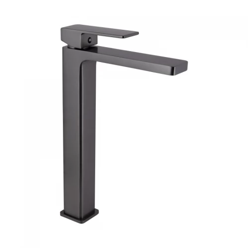 Змішувач для раковини Qtap Gemini високий QTGEM269GMB45680 Gunmetal Black PVD